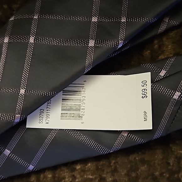 NWT Calvin Klein Tie gray and purple - Picture 5 of 9